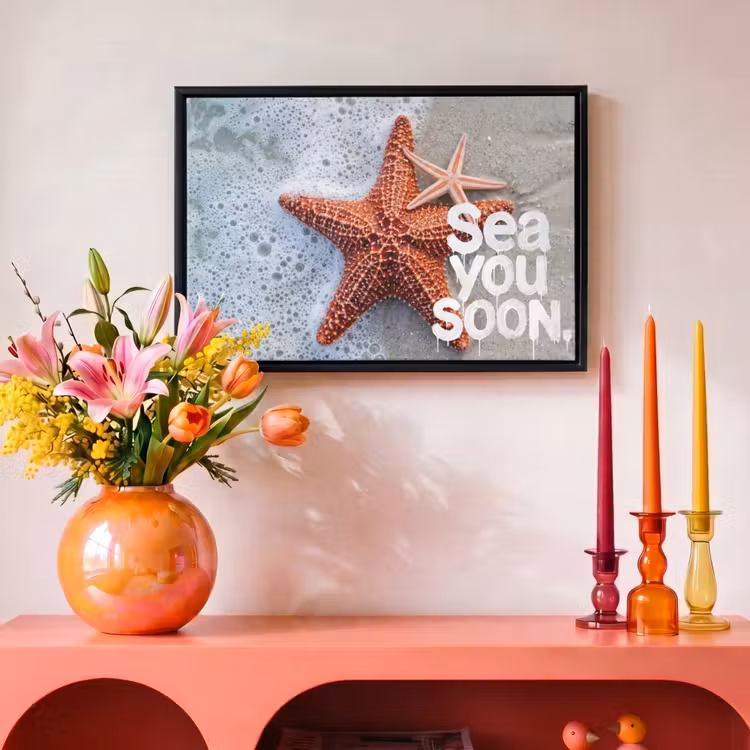 Canvas met lijst - Sea you soon - Zeester - Zee — 4