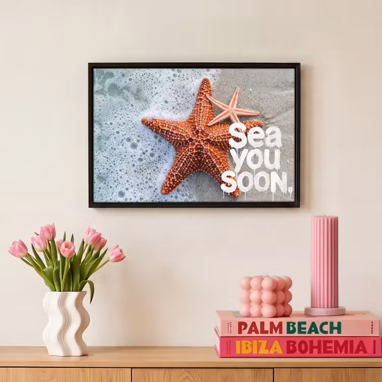 Canvas met lijst - Sea you soon - Zeester - Zee — 8