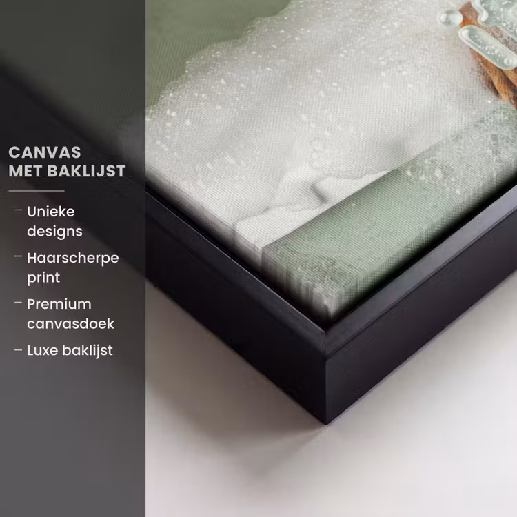 Canvas met lijst - Soak it all in - Hond - Bad — 5