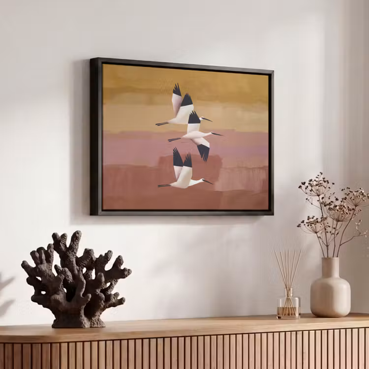 Canvas met lijst - Vogels - Snavel - Abstract — 6