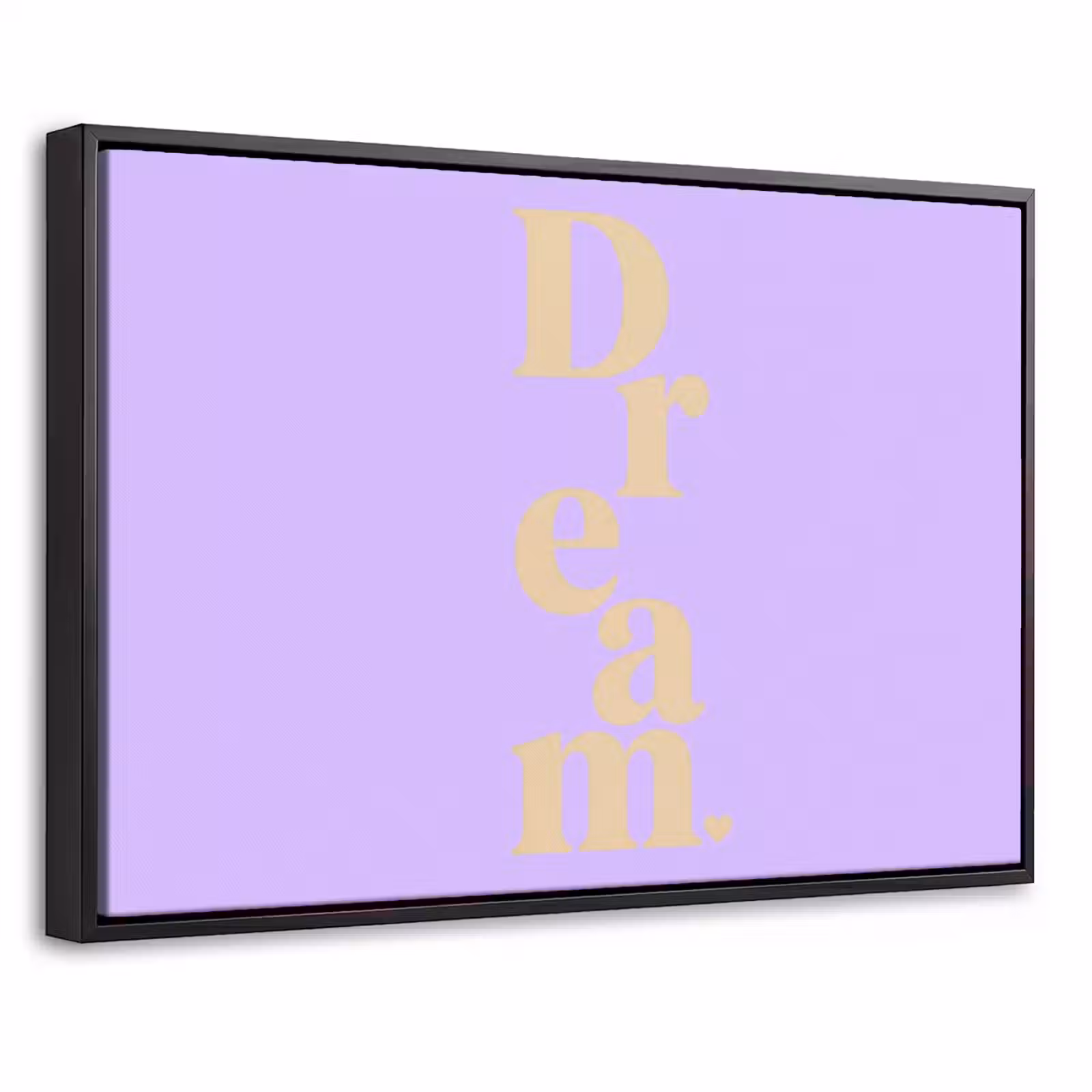 Canvas met lijst - Dream - Paars - Typografisch — 1