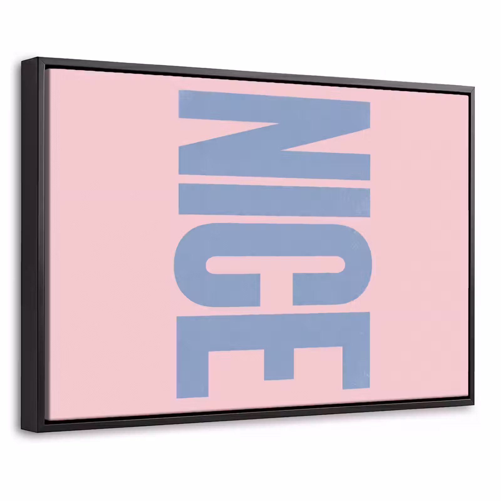 Canvas met lijst - Nice - Paars - Roze — 1