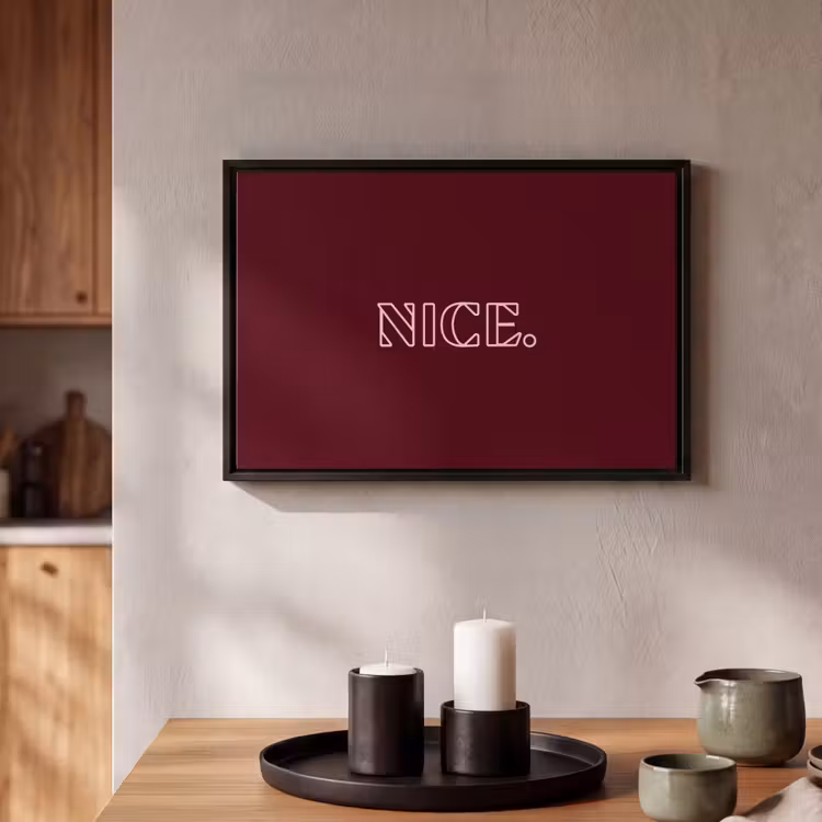 Canvas met lijst - Bordeaux - Nice - minimalistisch — 2