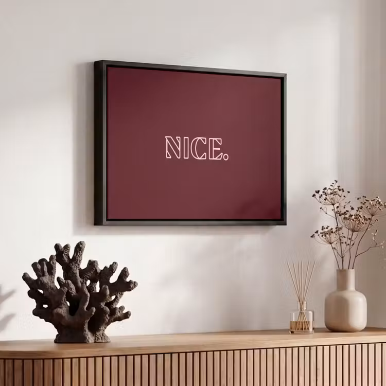Canvas met lijst - Bordeaux - Nice - minimalistisch — 6