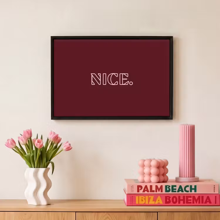 Canvas met lijst - Bordeaux - Nice - minimalistisch — 8