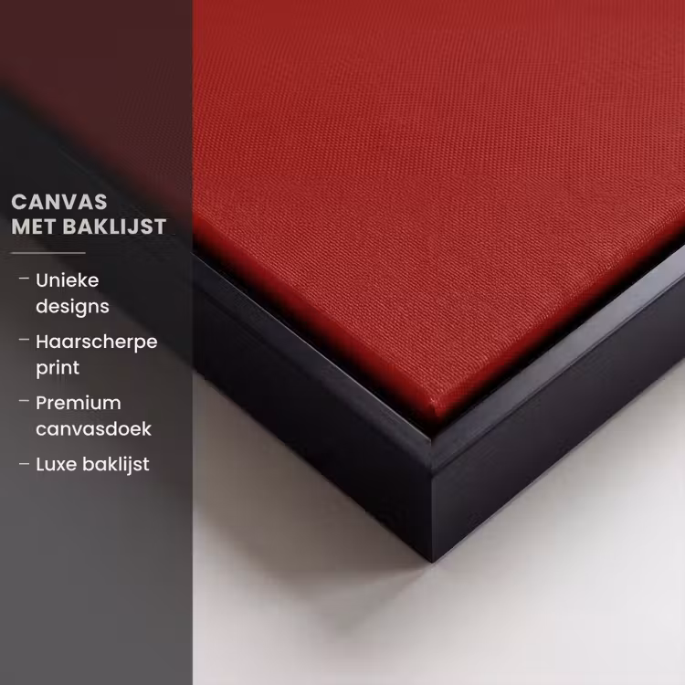 Canvas met lijst - Love - Hart - Rood — 5