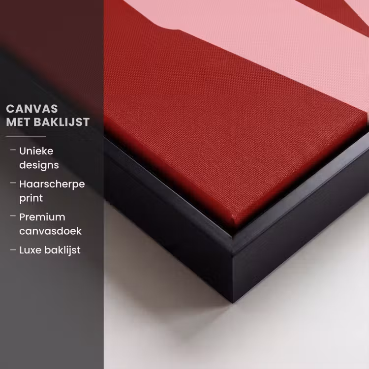 Canvas met lijst - Love - Rood - Blokletters — 5
