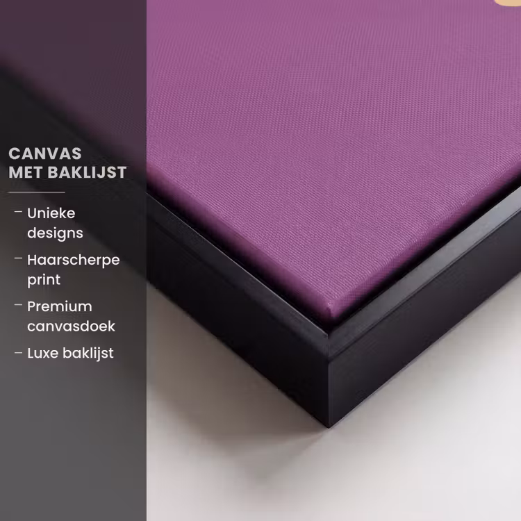 Canvas met lijst - Manifest that shit - Paars - Glitter — 5