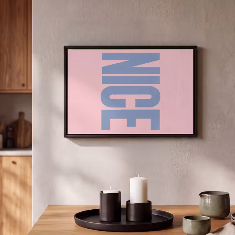 Canvas met lijst - Nice - Paars - Roze — 2