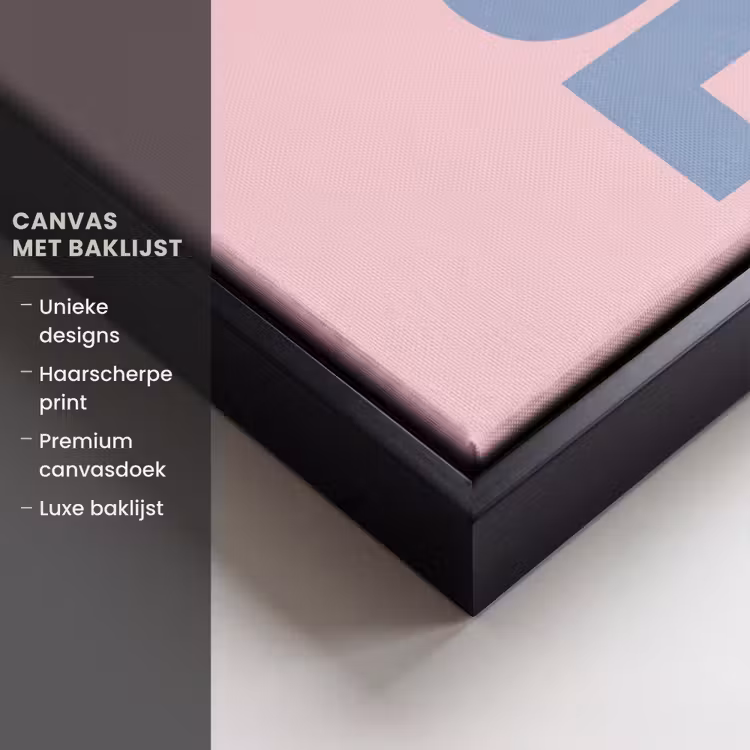 Canvas met lijst - Nice - Paars - Roze — 5