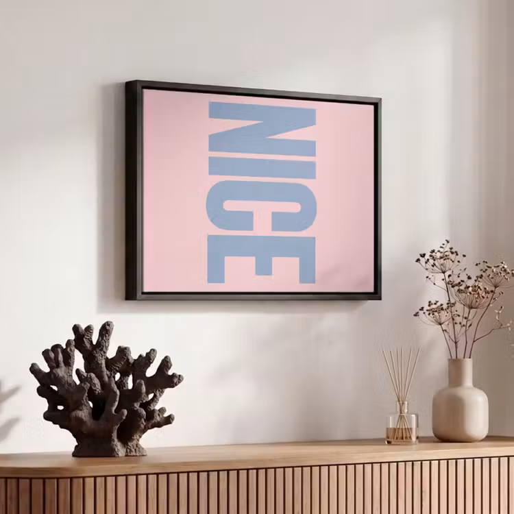 Canvas met lijst - Nice - Paars - Roze — 6