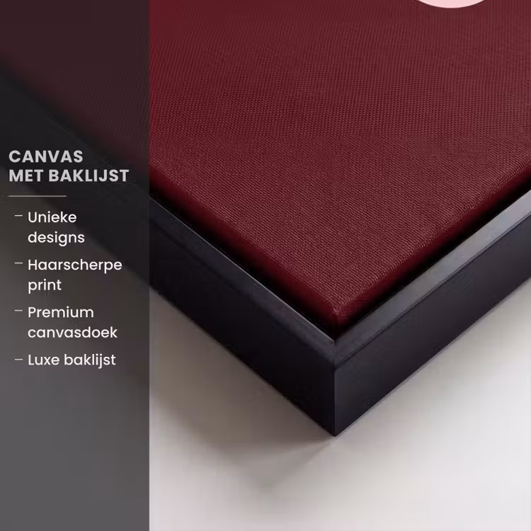 Canvas met lijst - Nice - Uitroepteken - Rood — 5