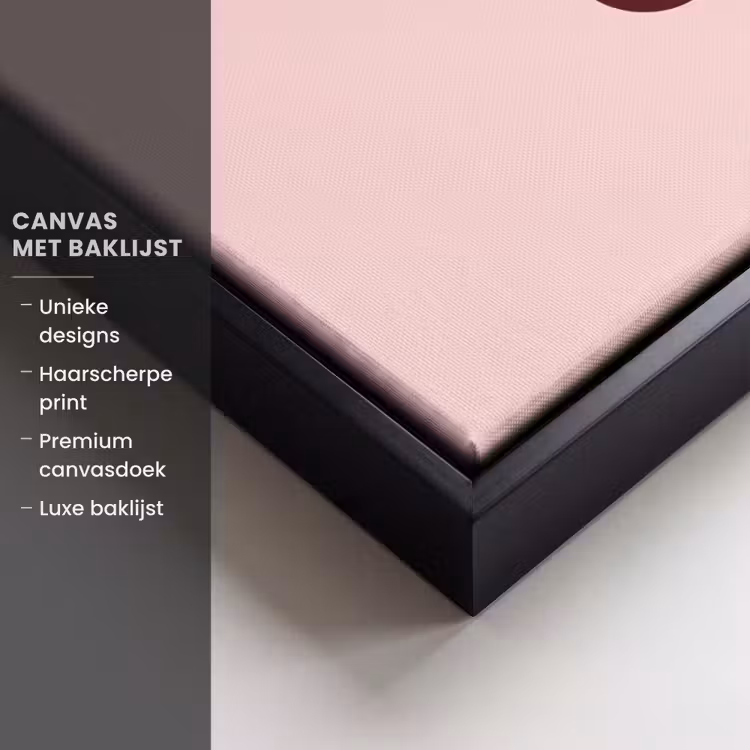 Canvas met lijst - Nice - Uitroepteken - Roze — 5