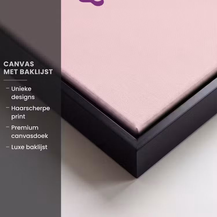 Canvas met lijst - You're doing great - roze - 3D — 5