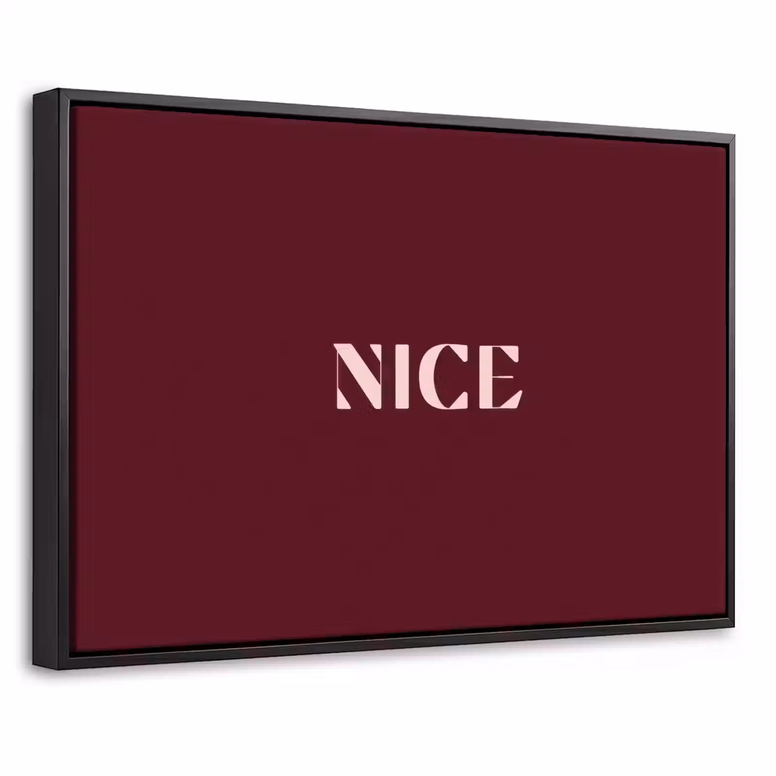 Canvas met lijst - Nice - Bordeaux - Roze — 1