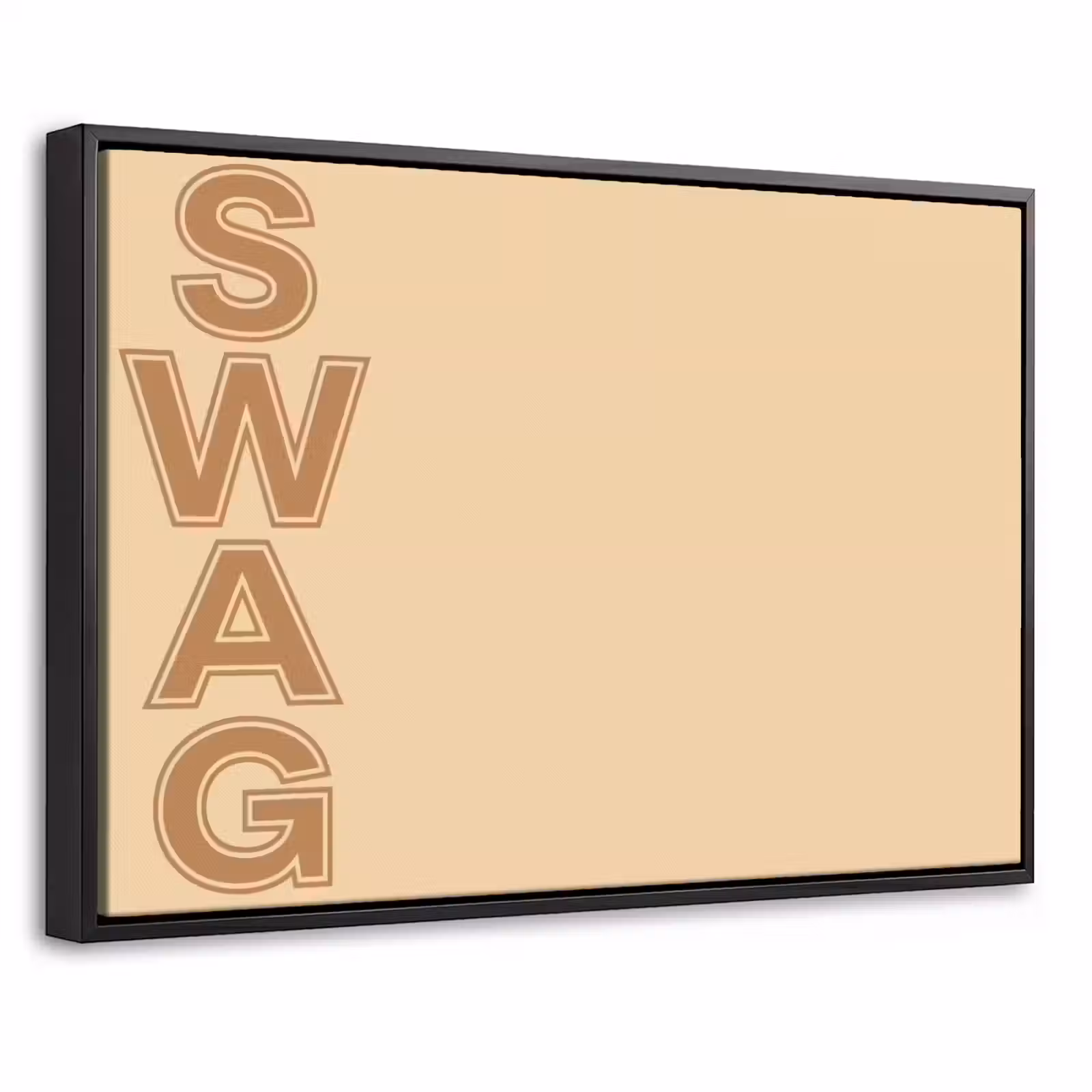Canvas met lijst - Swag - Bruin - Beige — 1