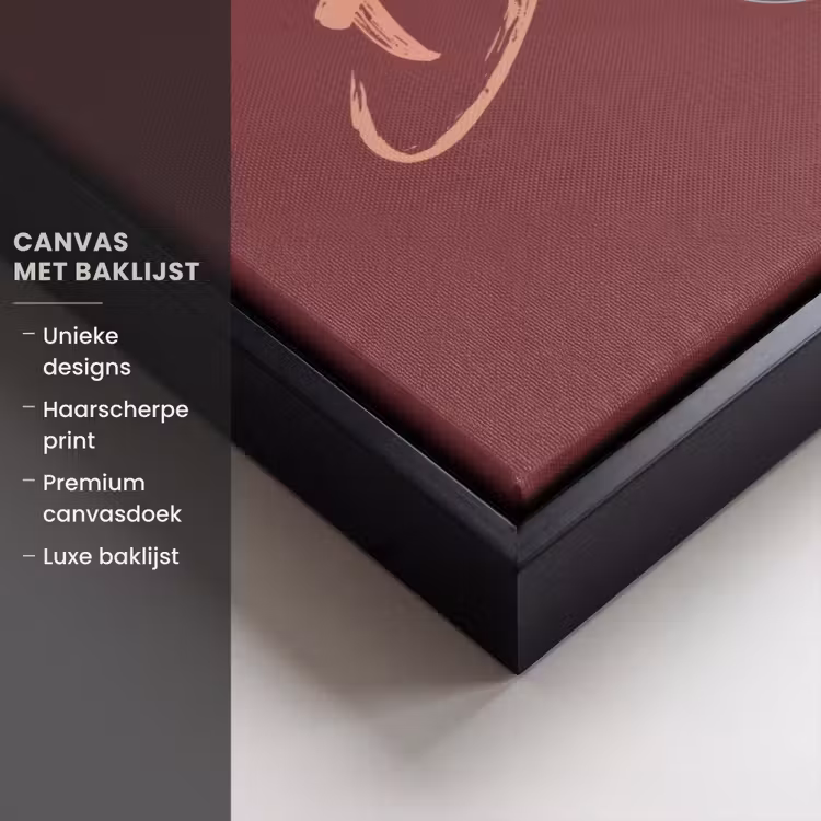 Canvas met lijst - Bitch please - Rood - Blauw — 5