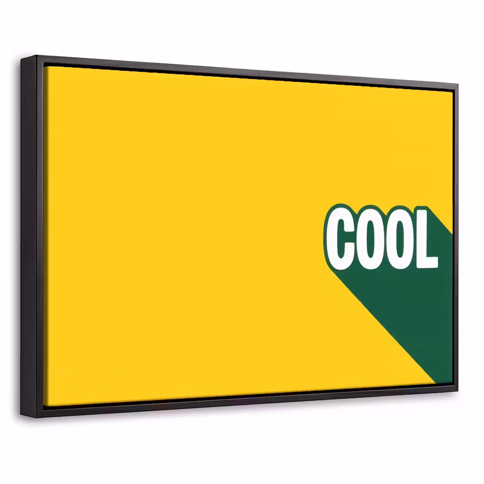 Canvas met lijst - Cool - Geel - Groen — 1