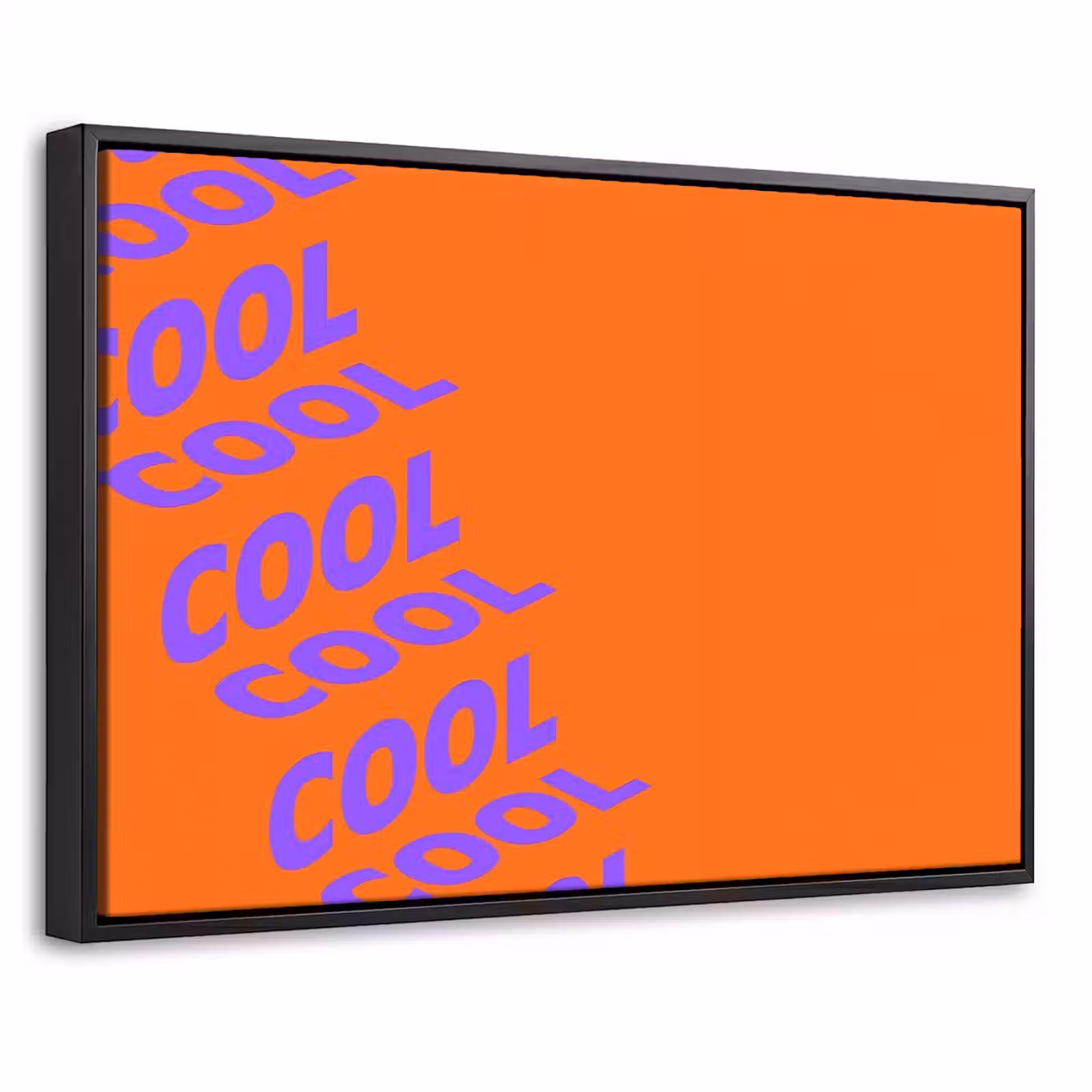 Canvas met lijst - Cool - Paars - Oranje — 1