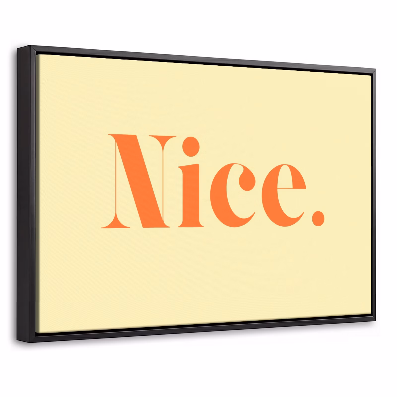 Canvas met lijst - Nice - Oranje - Geel - Minimalistisch — 1