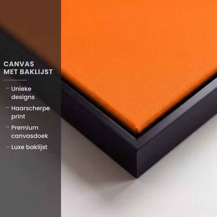 Canvas met lijst - Cool - Oranje - Groen — 5