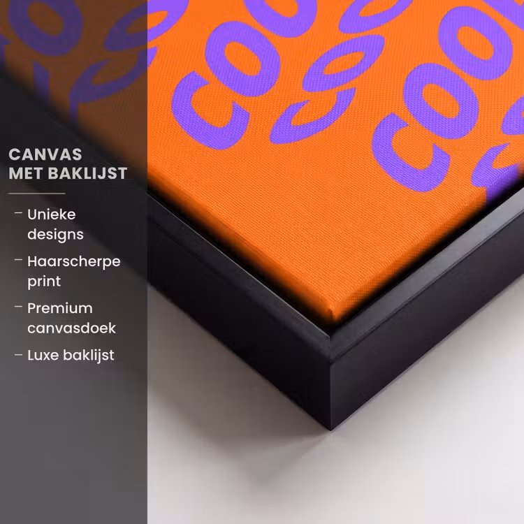 Canvas met lijst - Cool - Paars - Oranje — 5