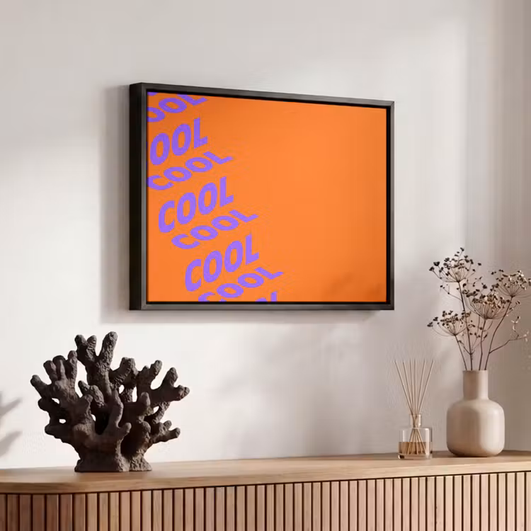 Canvas met lijst - Cool - Paars - Oranje — 6