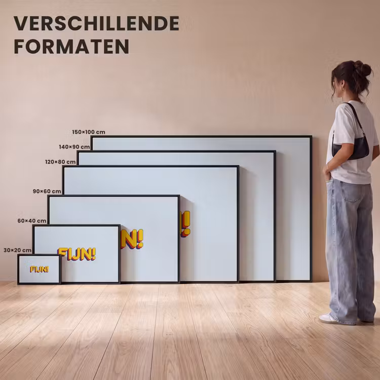 Canvas met lijst - Fijn - Geel - Oranje — 7