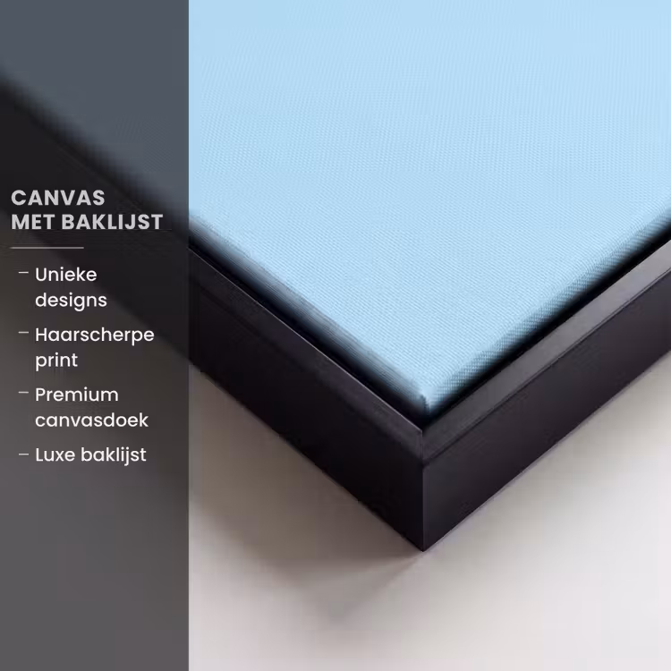 Canvas met lijst - Today is a good day - Blauw - Schaduw — 5