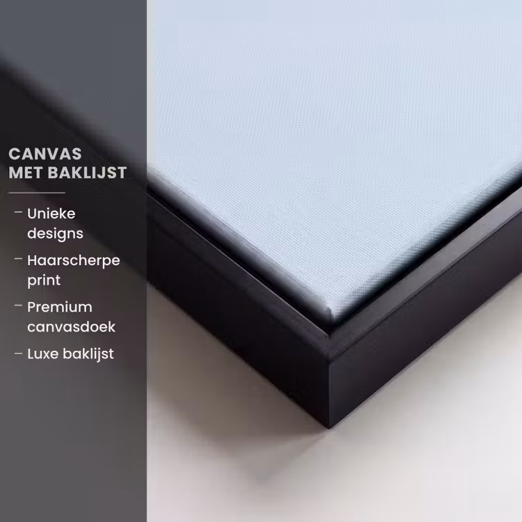 Canvas met lijst - Why not - Blauw - Licht blauw - Quote — 5