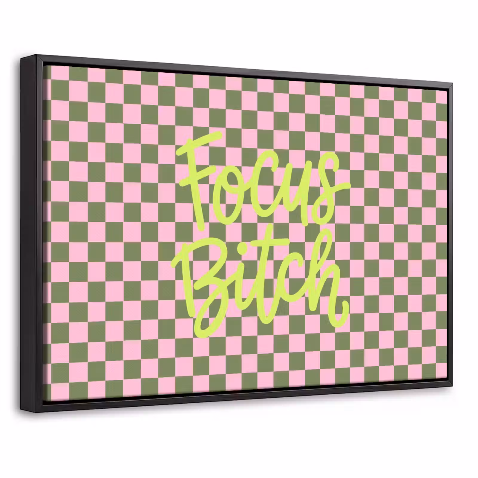 Canvas met lijst - Focus - Vakken - Roze — 1
