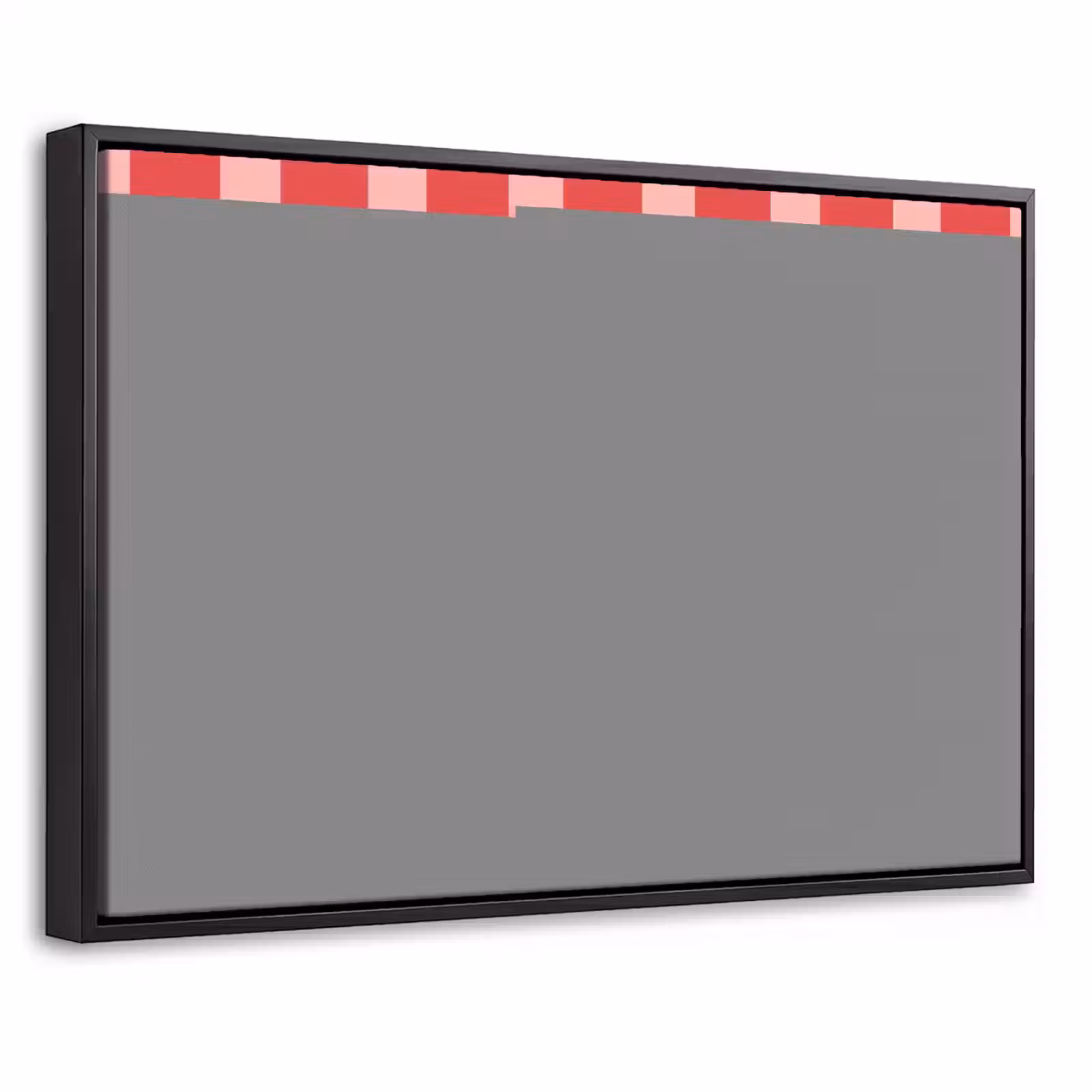 Canvas met lijst - Strepen - Rood - Try again — 1