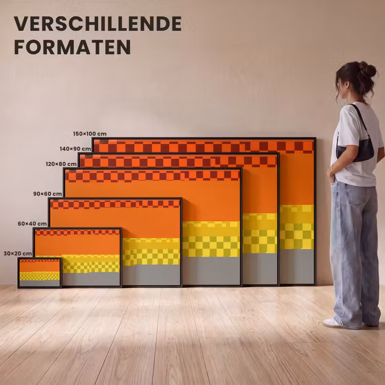 Canvas met lijst - Tequila texted you - Glas - Vierkanten - Oranje — 7