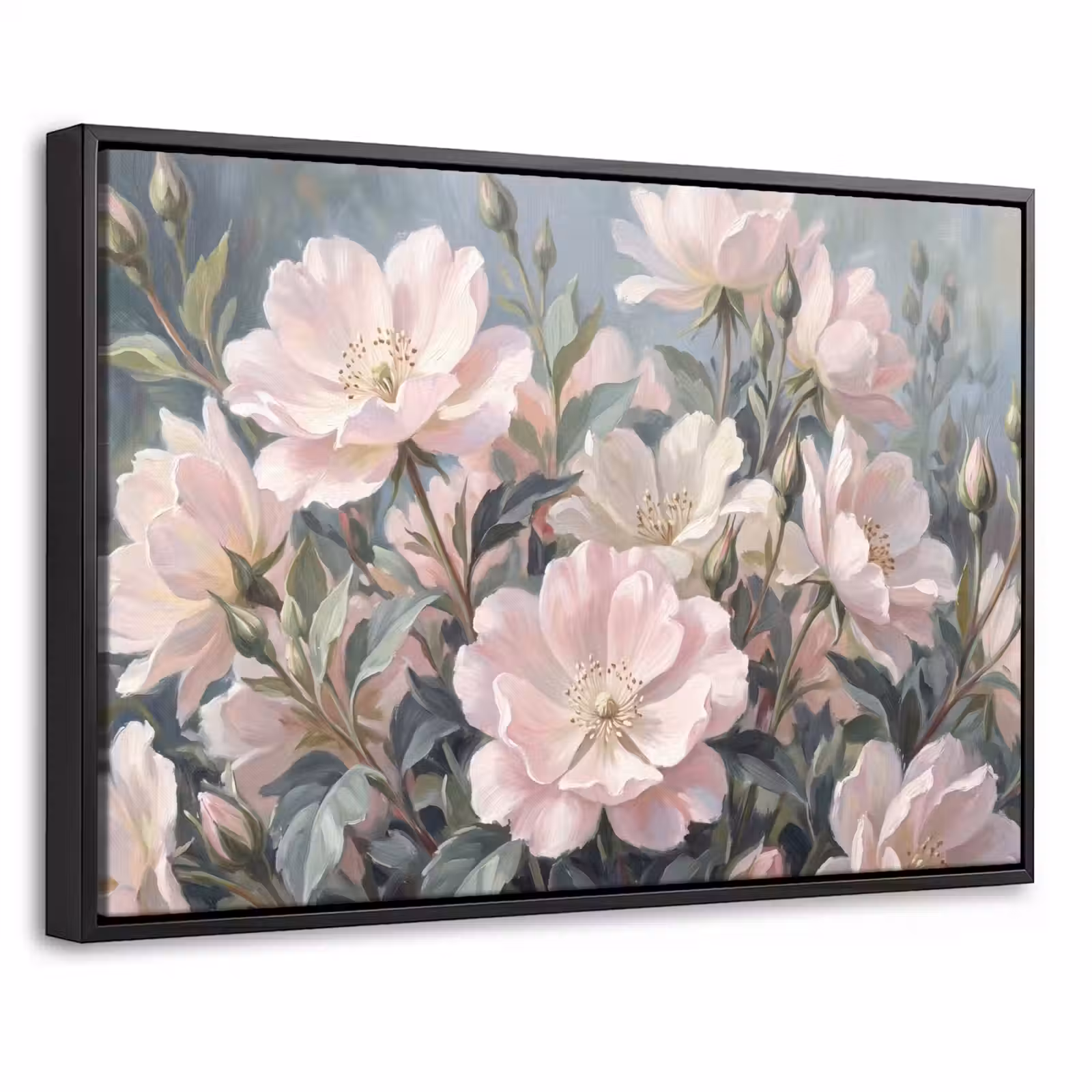 Canvas met lijst - Rozen - Illustratie - Roze — 1