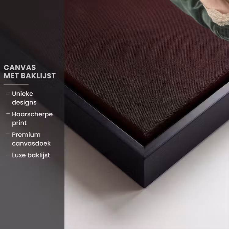 Canvas met lijst - Koffie - Vrouw - Middelvinger — 5