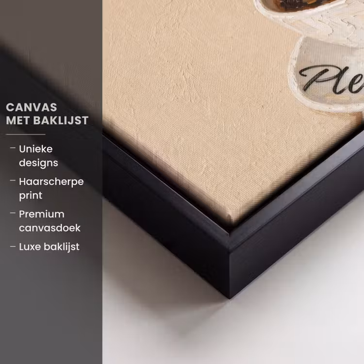 Canvas met lijst - More espresso - Koffie - Eend — 5