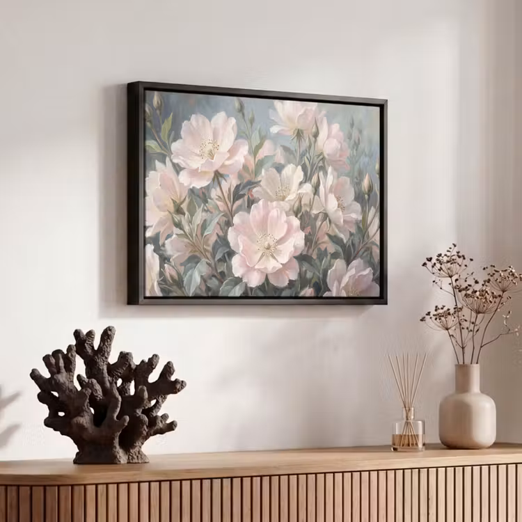 Canvas met lijst - Rozen - Illustratie - Roze — 6