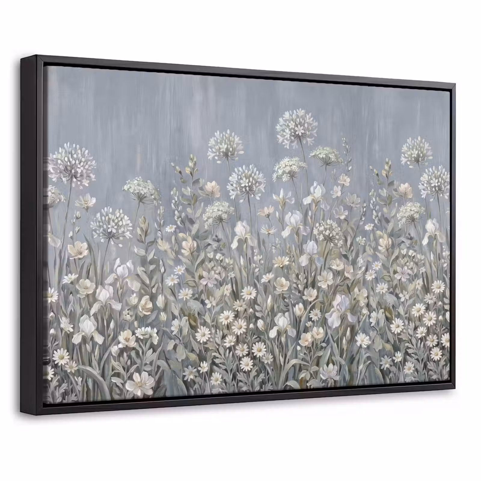 Canvas met lijst - Bloemen - Botanisch - Blauw — 1