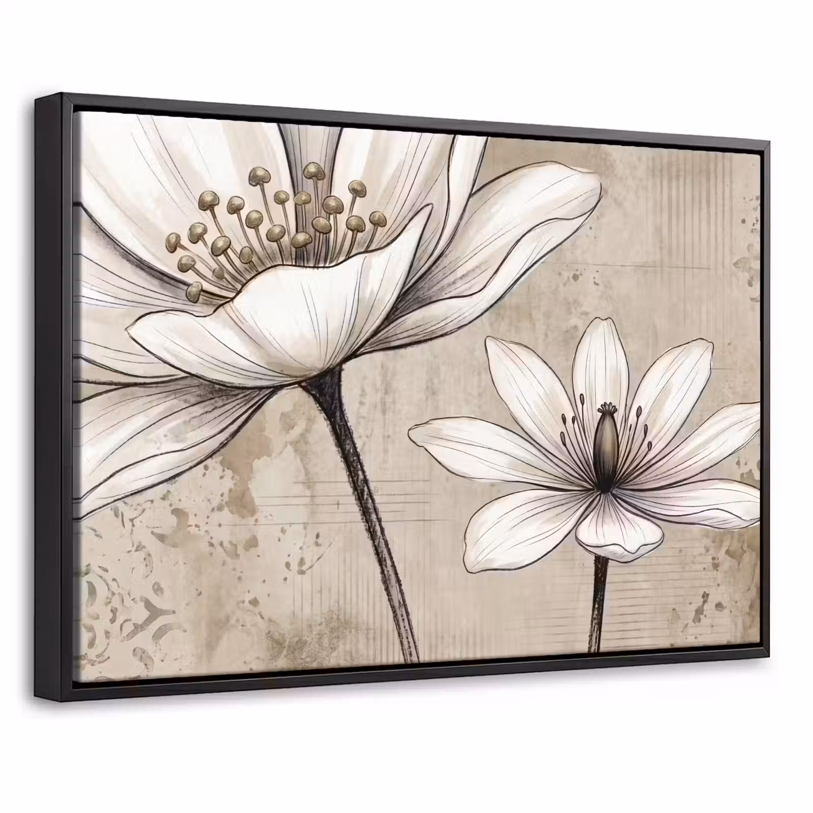 Canvas met lijst - Modern - Design - Wit — 1