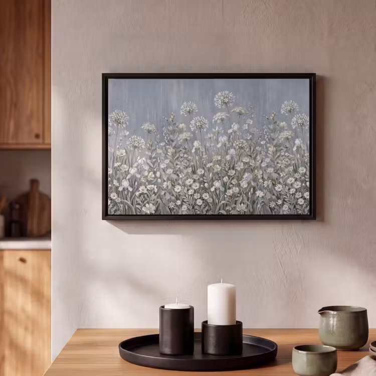 Canvas met lijst - Bloemen - Botanisch - Blauw — 2