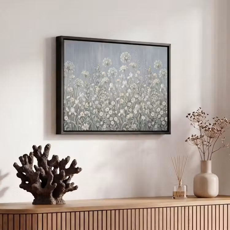Canvas met lijst - Bloemen - Botanisch - Blauw — 6