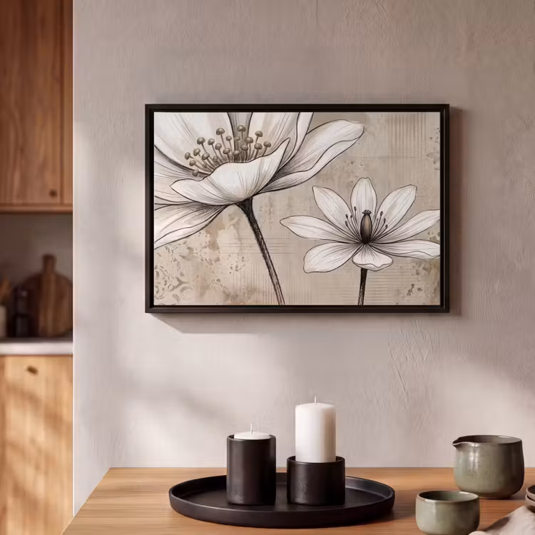 Canvas met lijst - Modern - Design - Wit — 2