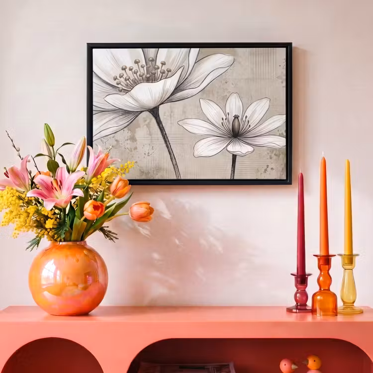 Canvas met lijst - Modern - Design - Wit — 4