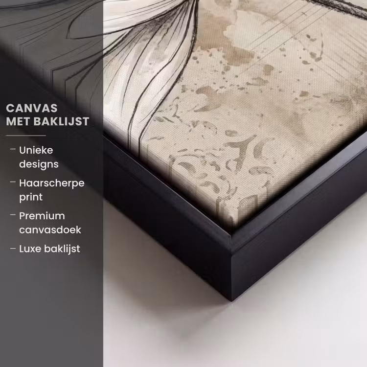 Canvas met lijst - Modern - Design - Wit — 5