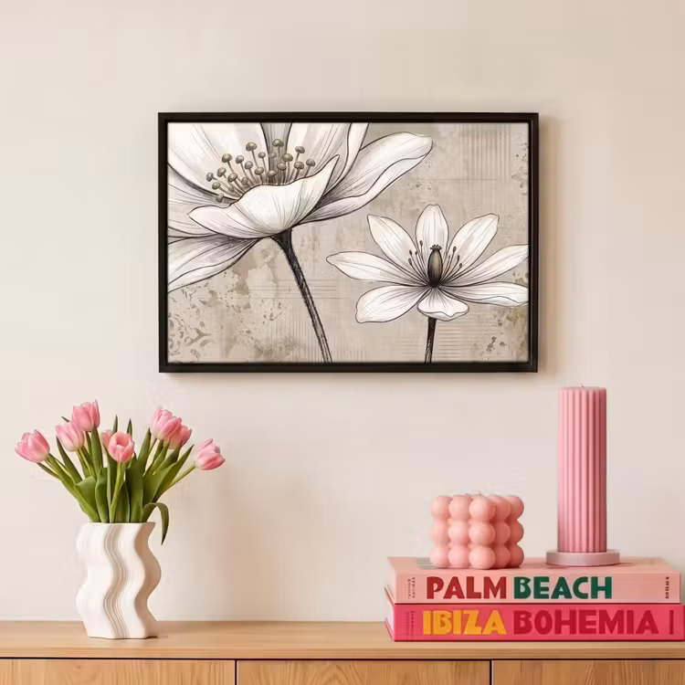 Canvas met lijst - Modern - Design - Wit — 8