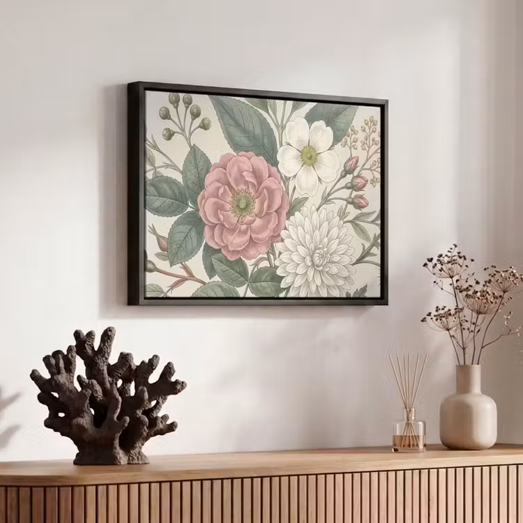 Canvas met lijst - Romantisch - Design - Kleurrijk — 6
