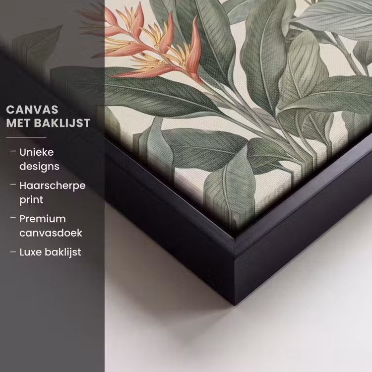 Canvas met lijst - Tropisch - Planten - Modern - Groen — 5