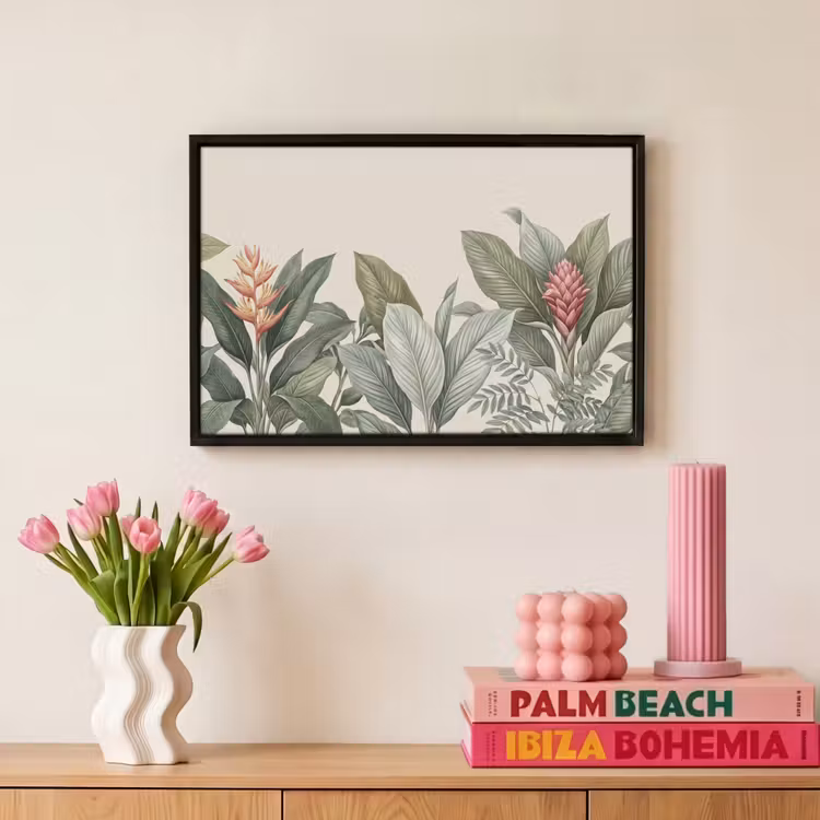 Canvas met lijst - Tropisch - Planten - Modern - Groen — 8