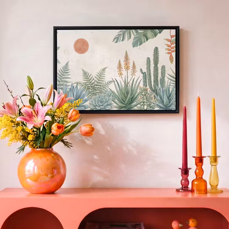 Canvas met lijst - Woestijn - Planten - Groen — 4