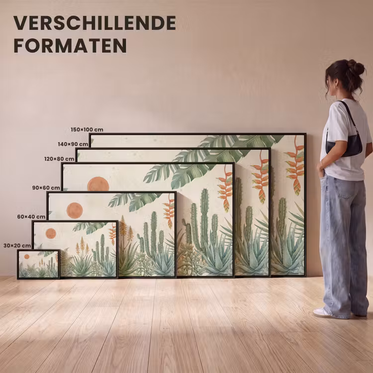 Canvas met lijst - Woestijn - Planten - Groen — 7